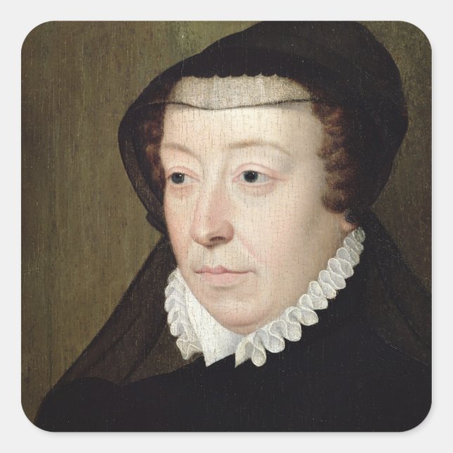 Sticker Carré Portrait de Catherine de Medici (Devant)