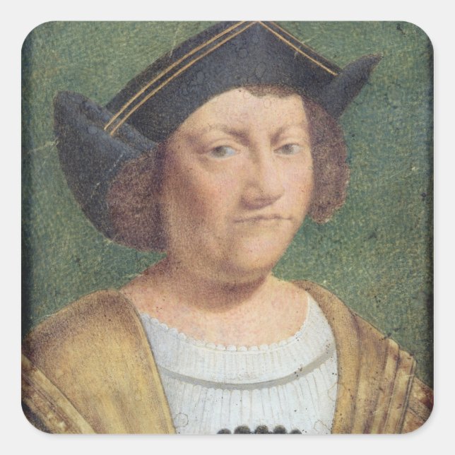 Sticker Carré Portrait de Christophe Colomb (Devant)