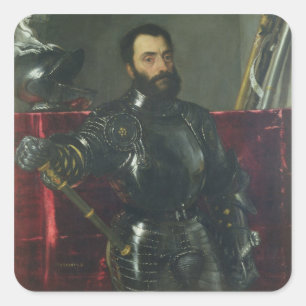 Sticker Carré Portrait de Francesco Maria Della Rovere, duc de