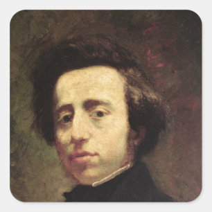 Sticker Carré Portrait de Frédéric Chopin 2