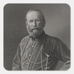 Sticker Carré Portrait de Giuseppe Garibaldi
