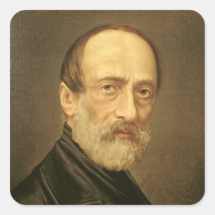Sticker Carré Portrait de Giuseppe Mazzini