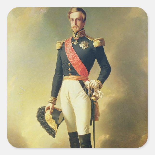 Sticker Carré Portrait de Henri-Eugene-Philippe-Louis (Devant)