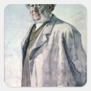 Sticker Carré Portrait de Henrik Ibsen, 1895