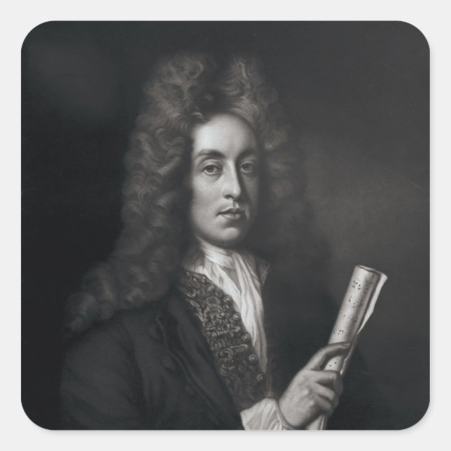 Sticker Carré Portrait de Henry Purcell (Devant)
