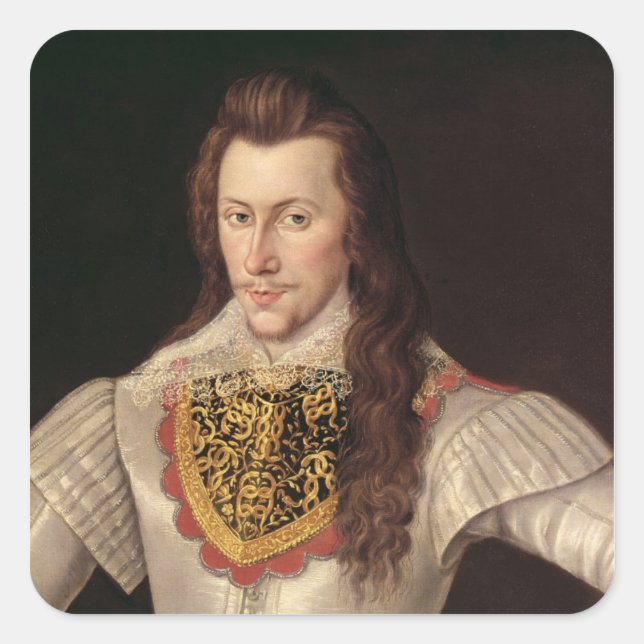 Sticker Carré Portrait de Henry Wriothesley 3e comte (Devant)