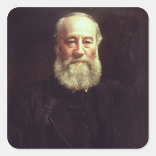 Sticker Carré Portrait de James Prescott Joule