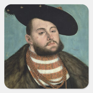 Sticker Carré Portrait de John Frederick le Magnanime (1503-5