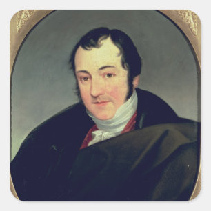 Sticker Carré Portrait de Karl Thomas Mozart