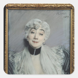 Sticker Carré Portrait de la comtesse de Martel de Janville