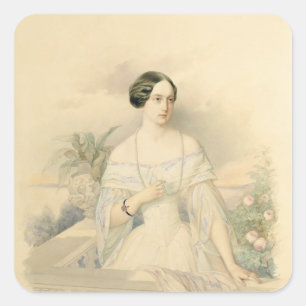 Sticker Carré Portrait de la grande duchesse Olga Nikolaevna, 18