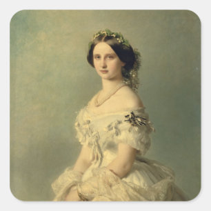 Sticker Carré Portrait de la princesse de Baden, 1856