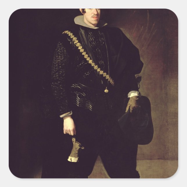 Sticker Carré Portrait de l'infante Don Carlos c.1626-27 (Devant)