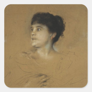 Sticker Carré Portrait de Marcella Sembrich, 1891
