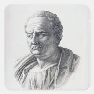Sticker Carré Portrait de Marcus Tullius Cicero