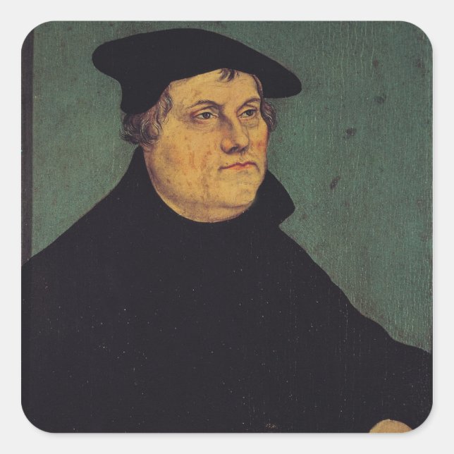 Sticker Carré Portrait de Martin Luther 1543 (Devant)