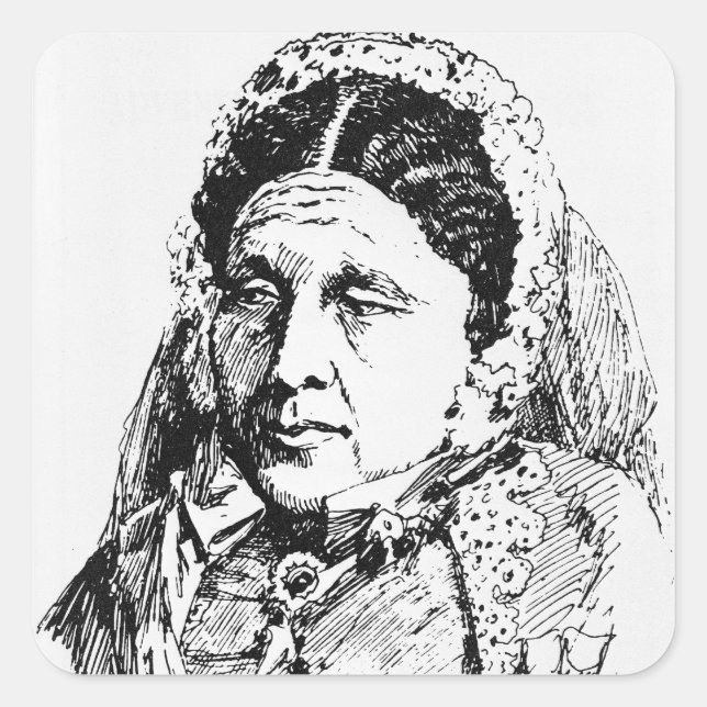 Sticker Carré Portrait de Mary Seacole (Devant)