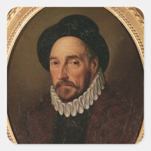 Sticker Carré Portrait de Michel Eyquem de Montaigne