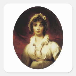 Sticker Carré Portrait de Mme Robert Burne-Jones