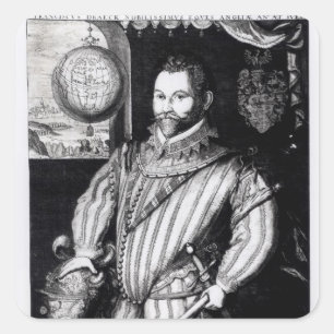 Sticker Carré Portrait de monsieur Francis Drake