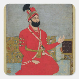 Sticker Carré Portrait de Nadir Shah Afshar de Perse (1688-1747