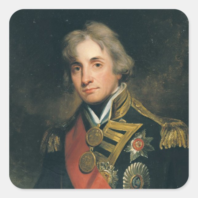 Sticker Carré Portrait de Nelson (Devant)