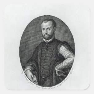 Sticker Carré Portrait de Niccolo Machiavelli