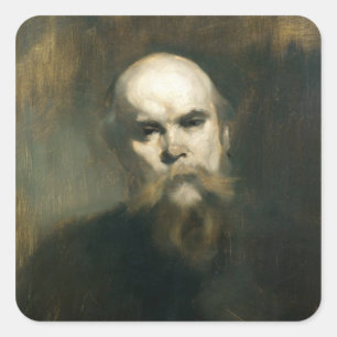 Sticker Carré Portrait de Paul Verlaine 1890