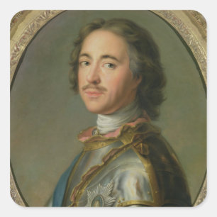Sticker Carré Portrait de Peter le grand