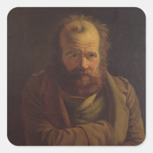 Sticker Carré Portrait de Pierre Joseph Proudhon