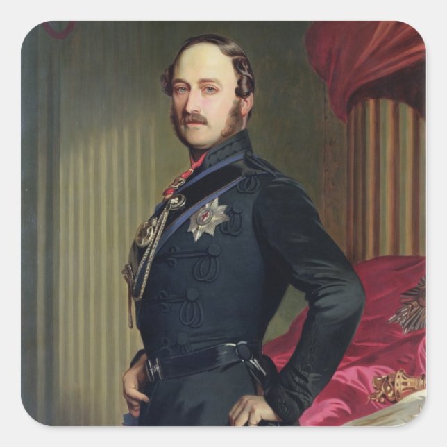 Sticker Carré Portrait de Prince Albert (1819-61) 1859 (Devant)