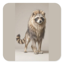 Portrait de Raton Laveur Lion – Personnage Curieux