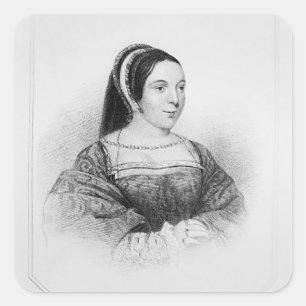 Sticker Carré Portrait de reine de Margaret Tudor de l'Ecosse