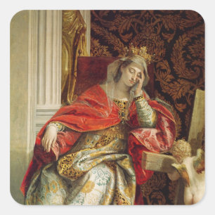 Sticker Carré Portrait de Sainte-Hélène