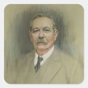 Sticker Carré Portrait de Sir Arthur Conan Doyle