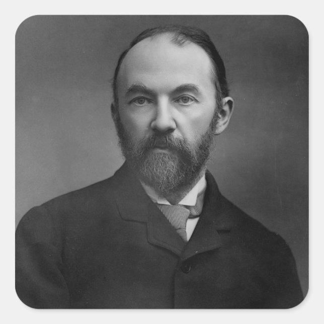 Sticker Carré Portrait de Thomas Hardy (Devant)