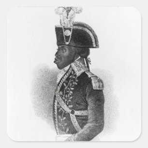 Sticker Carré Portrait de Toussaint L'Ouverture