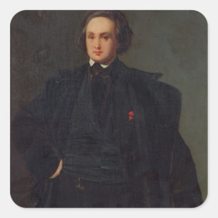 Sticker Carré Portrait de Victor Hugo, c.1833