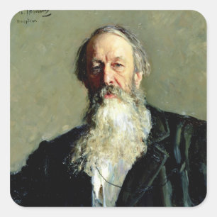 Sticker Carré Portrait de Vladimir Stasov, 1883