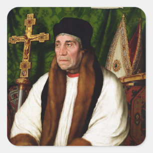 Sticker Carré Portrait de William Warham