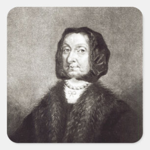 Sticker Carré Portrait d'Elizabeth Cromwell
