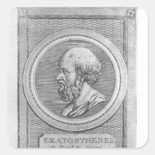 Sticker Carré Portrait d'Eratosthenes