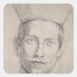 Sticker Carré Portrait des 2 cardinaux