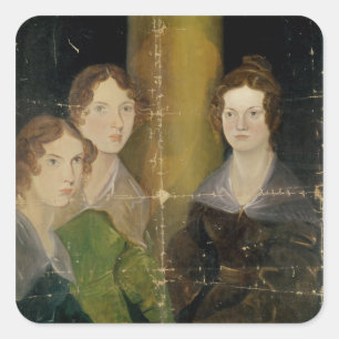 Sticker Carré Portrait des Soeurs Bronte, c.1834
