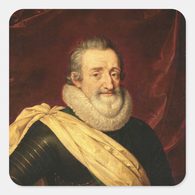 Sticker Carré Portrait d'Henri IV roi de France (Devant)