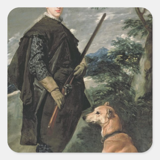 Sticker Carré Portrait du cardinal Infante Ferdinand (Devant)