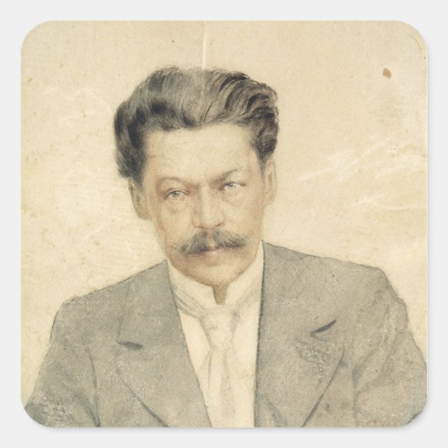 Sticker Carré Portrait du compositeur Anton Arensky (Devant)
