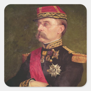 Sticker Carré Portrait du général Louis Faidherbe 1884