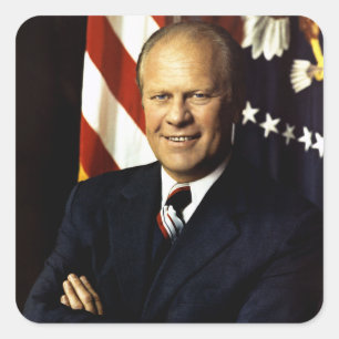 Sticker Carré Portrait du président américain Gerald Rudolph For