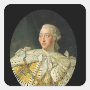 Sticker Carré Portrait du roi George III après 1760